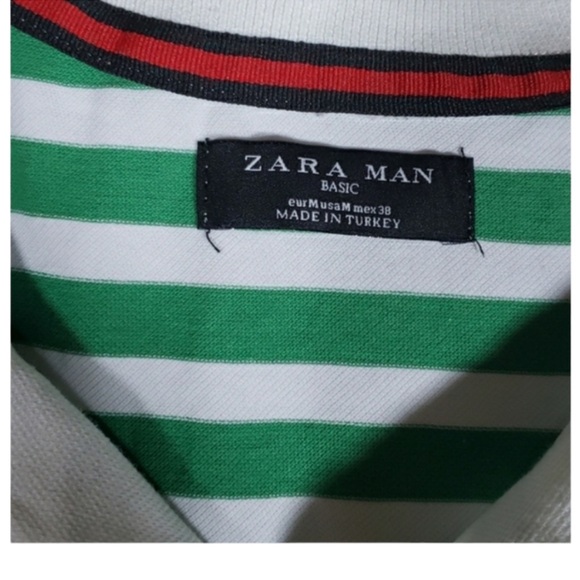 ZARA Men’s Polo Size Medium - Picture 4 of 5